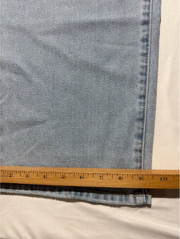 Seven7 Premium Brand Light Blue Straight Leg Jeans Size 16 - Image 2