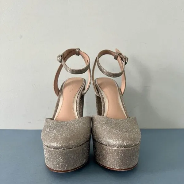 Antonio‎ Melani x Born on Fifth Liv Heels Metallic Glitter Platform Pumps Size 6 - Image 3