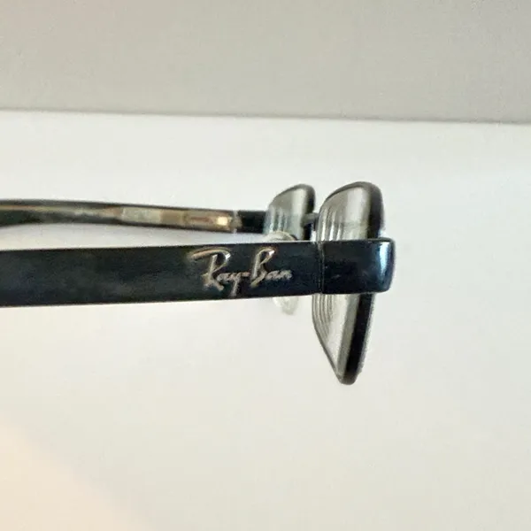 Ray-Ban Eyeglasses Black Rectangular Designer Frames - Image 4