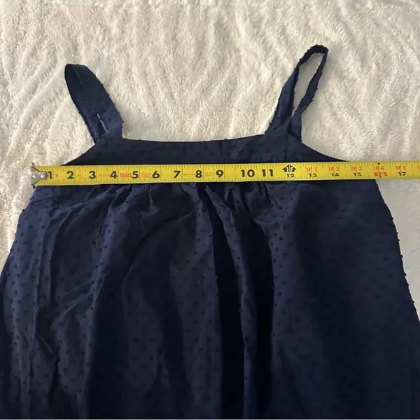 LDT Blair Flounce Maxi Dress Size 2 Navy Blue Resort Coastal Sundress - Image 11
