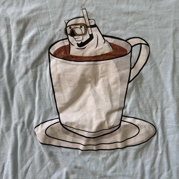 American Apparel Polar Bear Hot Cocoa Graphic Tee - Image 3