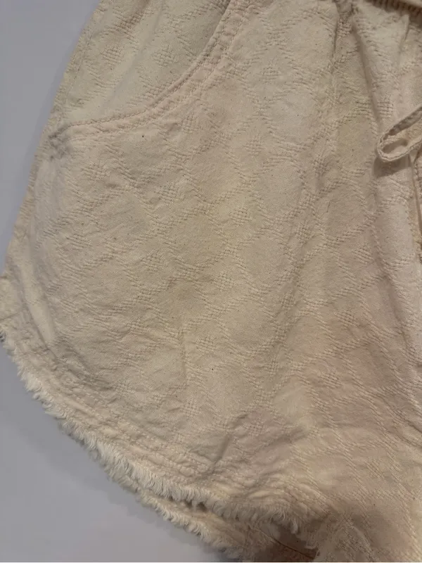 Cream Drawstring Diamond pattern American‎ Eagle Shorts - Image 2