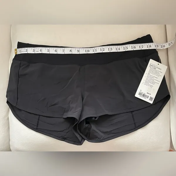 NWT Lululemon Speed Up LR Shorts 2.5” Lined Size 12 in Black - Image 12