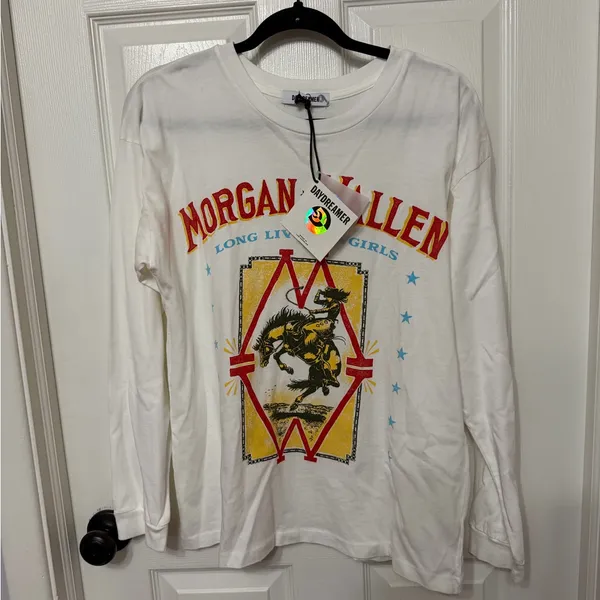 NWT Daydreamer Morgan Wallen Long Live Cowgirls‎ Relaxed Long Sleeve, Size S - Image 4