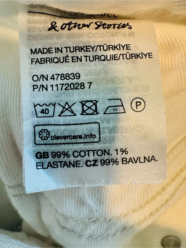 & Other Stories White Straight-Leg Jeans - Image 8