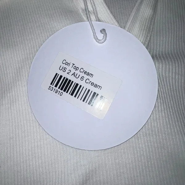Princess Polly Cori Top in Cream Size 2 New with tag - Image 10