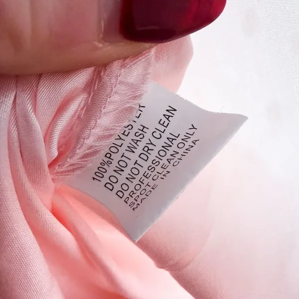 Mac Duggal Pink Polka Dot Ruffled One Shoulder Gown Size 10 - Image 9