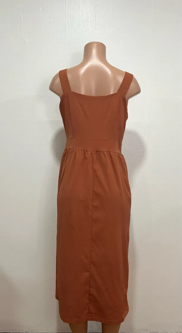 SheIn Burnt Orange Dress - Image 2