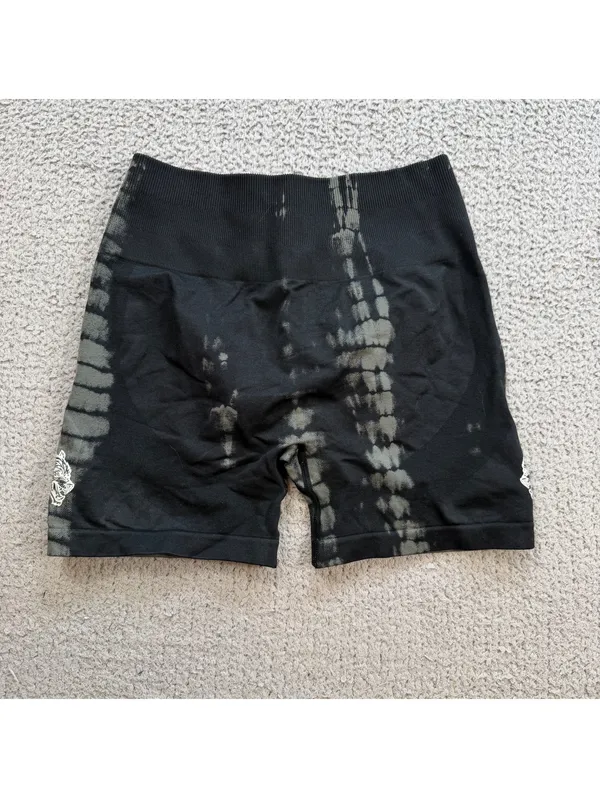 Darc Sport SHE Wolves Forever Everson Seamless Tie Dye Scrunch Shorts M 598/1000 - Image 2