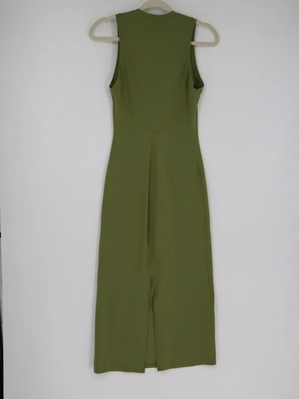 Lululemon All Yours Maxi Tank Dress Women’s XS 2 Green Sleeveless Slit Active - Image 9
