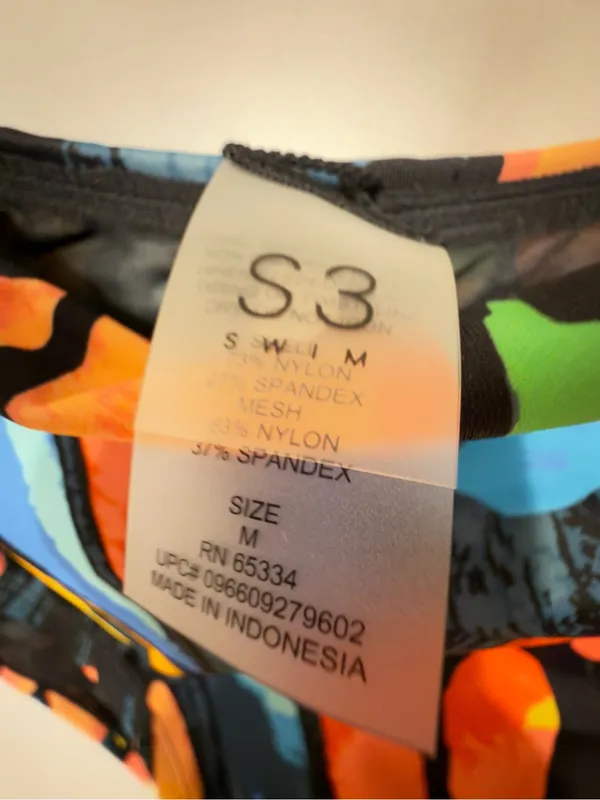 NWT S3 Swim Smoothing Cinch Adjustable Side Tie High Waist Bottom, Medium - Image 10
