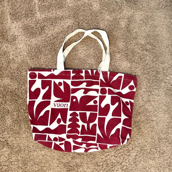 Vuori Limited Edition Cody Hudson abstract print canvas tote BT 3622 - Image 3