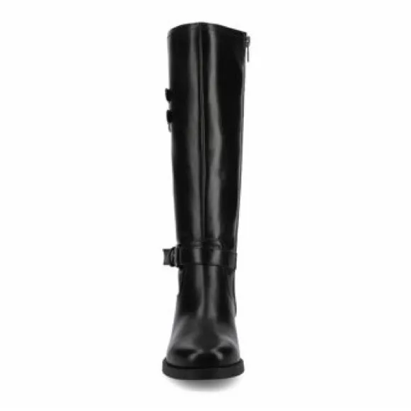 Journee Collection Sonny Knee High Wide Calf Boots in Black, Size 10 WC - Image 5