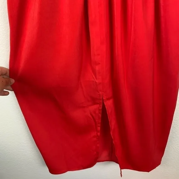 Few Moda Pricilla Strappy Red Slip Dress V-Neck Midi Small‎ NWT - Image 4