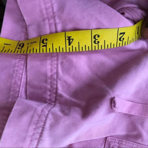 LRL RALPH LAUREN Pink Sporty Preppy Utility Carpenter Cargo Shorts Golf Tennis Country Club Cotton Drawstring Waist Hiking Camping Glamping Adventure Explorer Summer Beach Streetwear Vintage 2000s Y2K Sz 6 - Measurements in pics - Image 8