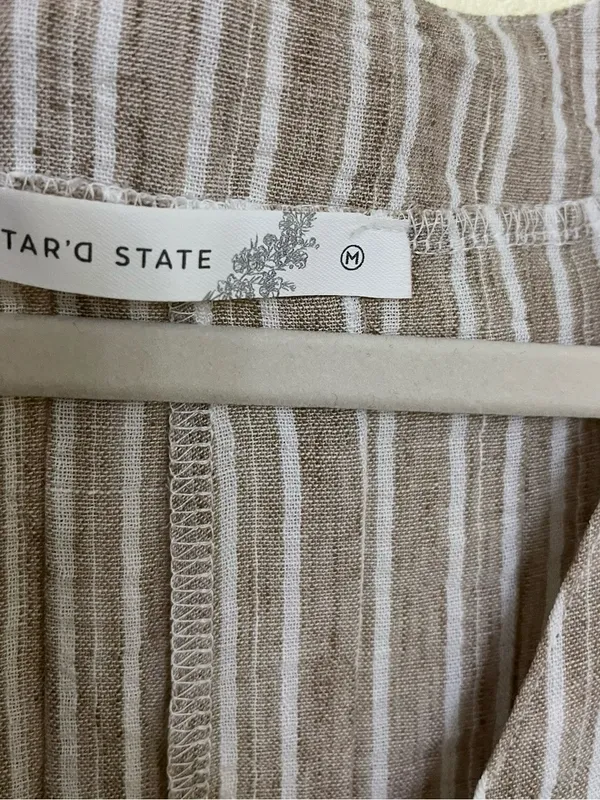 NEW Altar’d State Striped Romper Size Medium Available NWT - Image 5