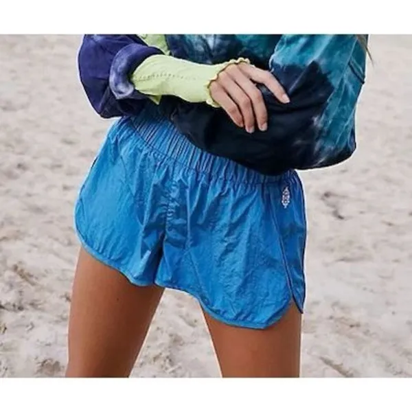 ✨FREE PEOPLE MOVEMENT The Way Home Blue Sz Medium Shorts✨ - Image 5