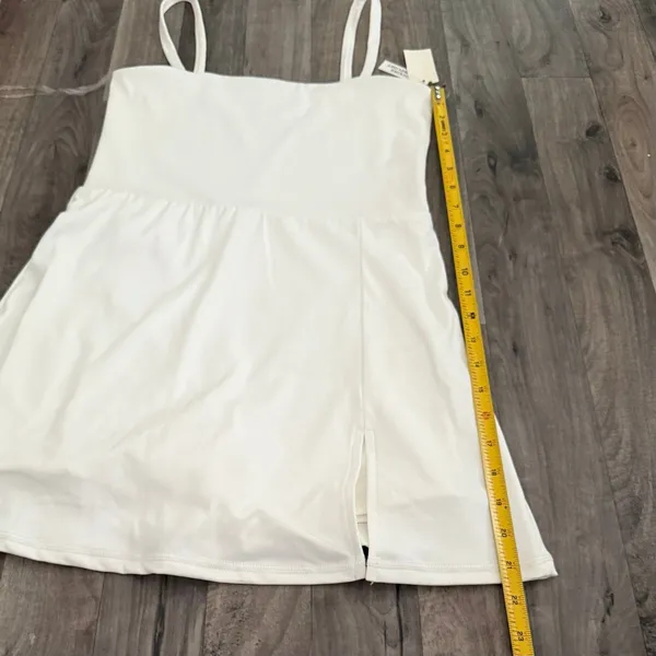 Aeropostale White Flex Square Neck Active Tennis Dress Small - Image 3