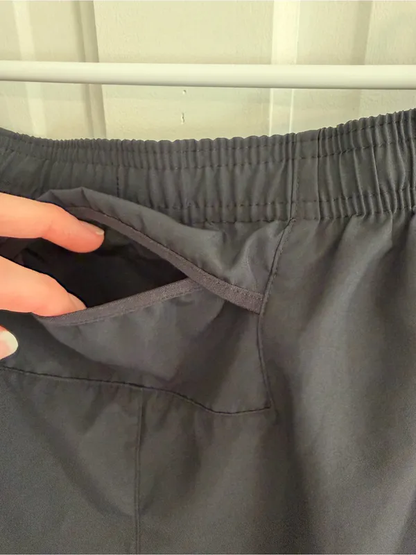 Nike‎ Dri-FIT Women’s Black Running Shorts Brief Lined Size Large - Image 4