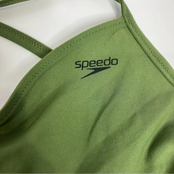 Speedo green bikini‎ top women’s size large - Image 2