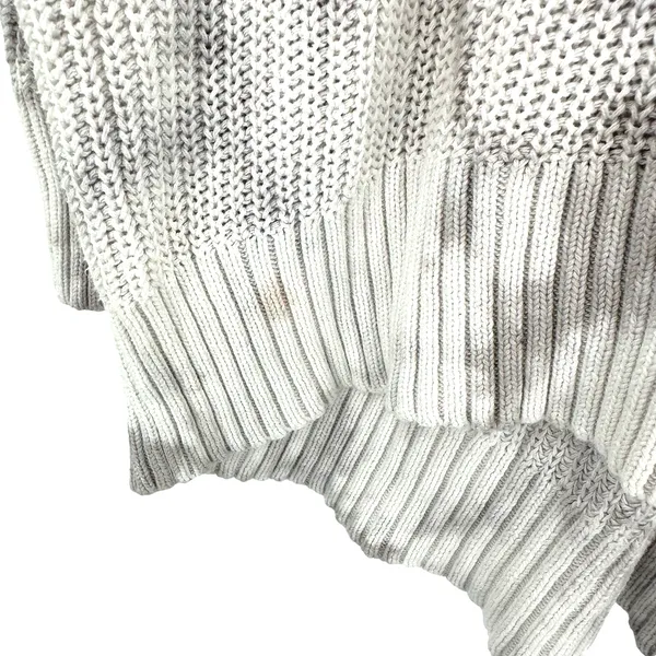 Aerie size Small oversized pullover style sweater v neck‎ gray white marbled - Image 4