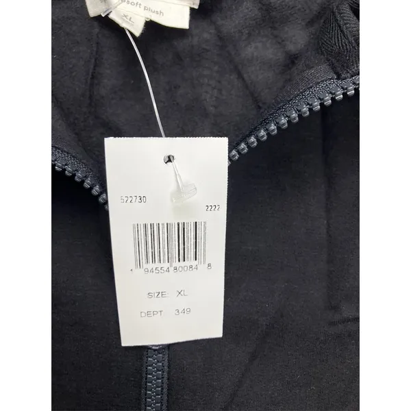 Lou & Grey Black Signaturesoft Plush Quarter Zip Pullover Sweatshirt‎ XL New - Image 4
