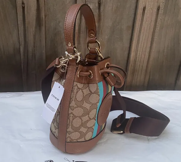 Coach C5639 Dempsey Drawstring Bucket 15 Handbag - Image 2