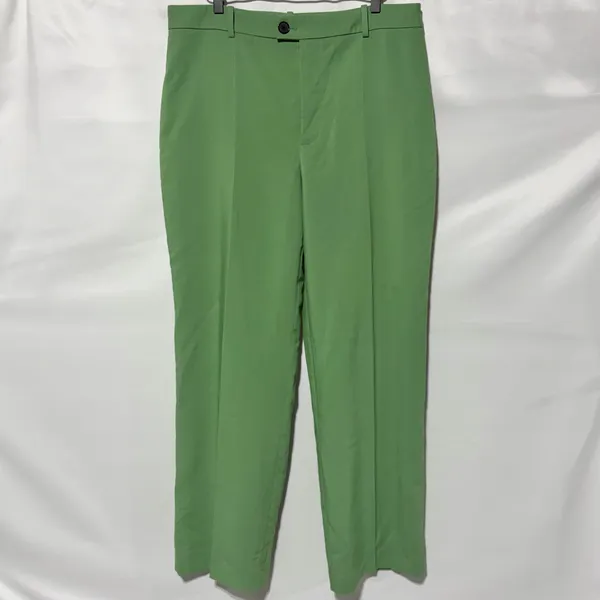 Zara High Rise Straight Leg Full Length Trousers Green Size XL 3736/047/500 - Image 6