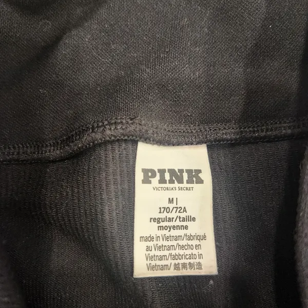 Victoria's Secret PINK Black Athletic Leggings Size Medium - Image 3