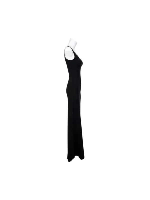 SKIMS Body Long Dress S Onyx Black Sculpting Compression Bodysuit Maxi NWT - Image 2