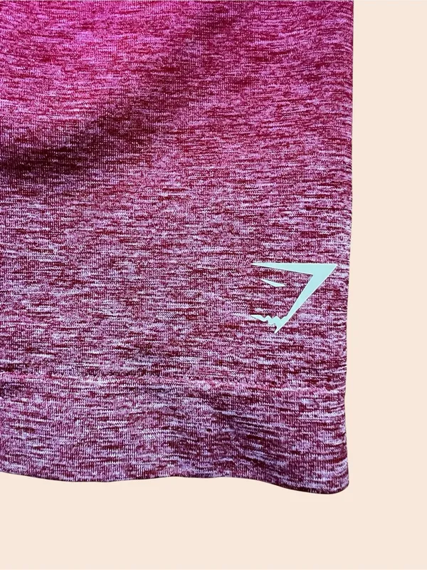 GYMSHARK ADAPT OMBRE SEAMLESS SHORTS Red - Image 3