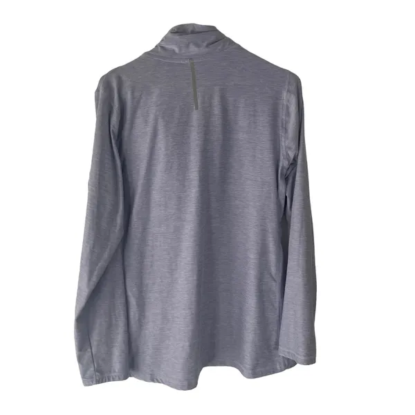 New Balance Size M‎ Half Zip Funnel Neck Long Sleeve Light Blue Pullover Sweater - Image 5