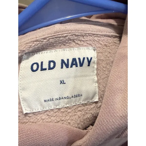 Old Navy‎ Unisex Mauve Tie Dye Hoodie Sweatshirt Athleisure Size XL - Image 4