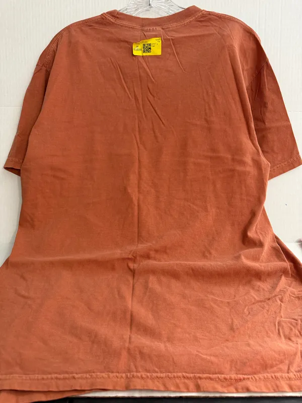 Comfort Colors Rust Orange Cat Graphic Tee with Bobo Script - Image 3