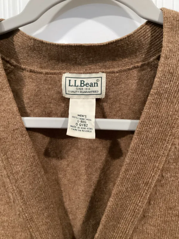 Vintage L.L. Bean Sweater Wool Cardigan - Image 2