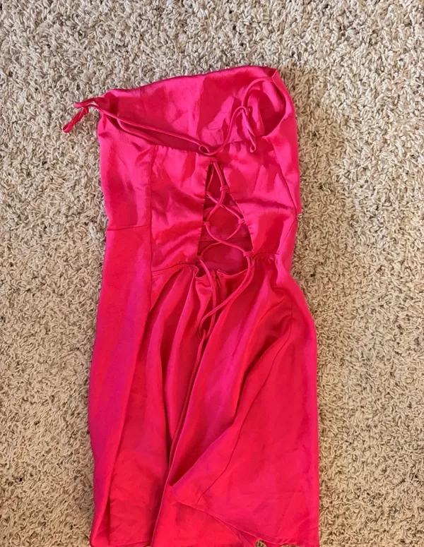 Lucy in the Sky Hot Pink Mini Dress Bodycon - Image 4