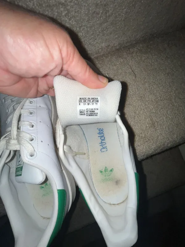 Adidas Stan Smith White Green Women's Sneakers Size 6 M20605 - Image 5