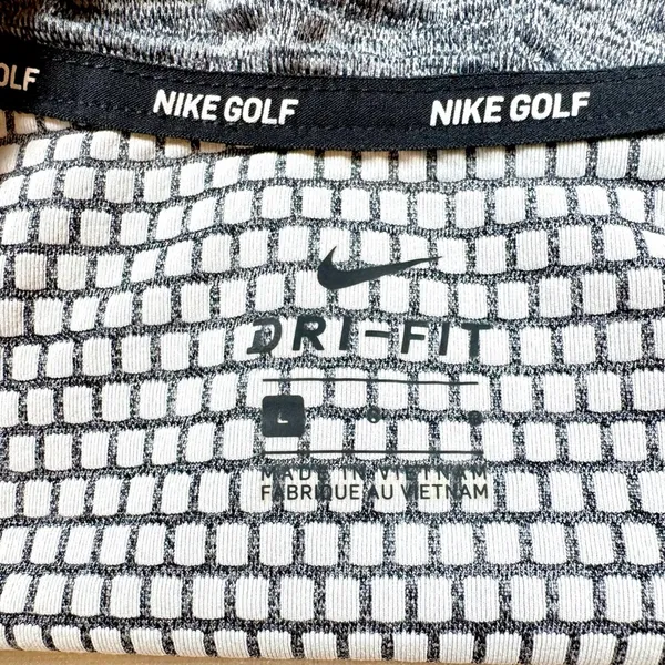 Nike Golf Dri-FIT Thermal Grid Quarter Zip Pullover Athleisure Large Gray - Image 5