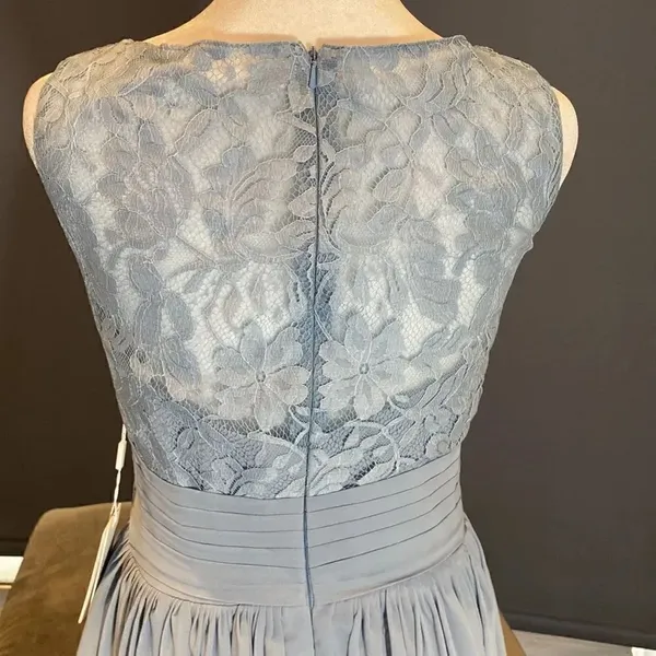 Women’s Full Length V-Neck Chiffon Bridesmaid Party Dress Size 2 NWT - Image 6