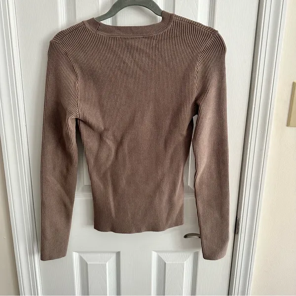 Abercrombie Fitted Crewneck Sweater Women’s Size Small - Image 5
