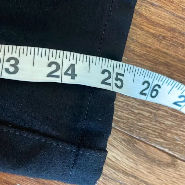Paige black exposed zipper fly flare stretch pants size 26 - Image 4
