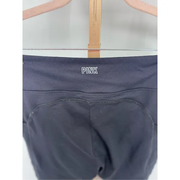 PINK Victoria's Secret Active Crop Leggings Pockets Size Large Black - Image 7
