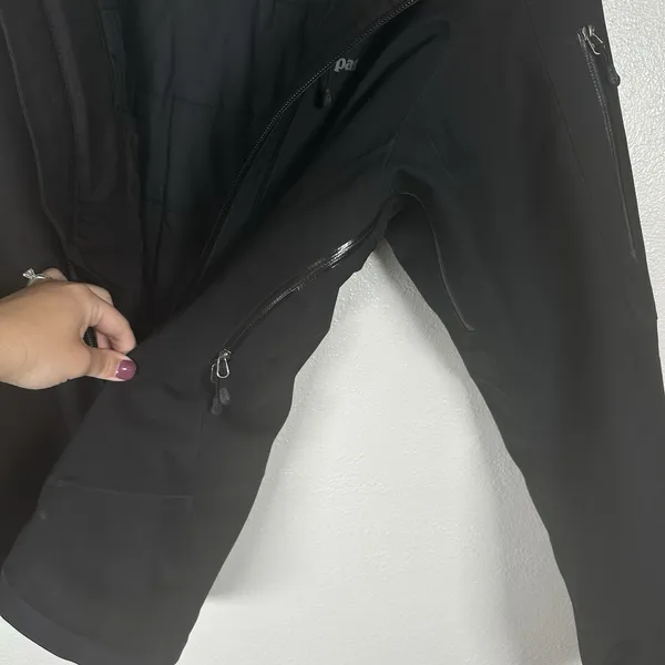 Patagonia Powder Bowl Insulated Ski Jacket Womens Size Small Black H2NO Hooded - Image 7