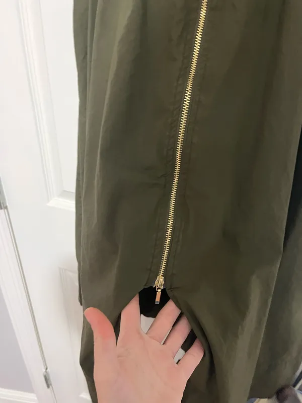 Reset Zipper Midi Dress Green - Image 3