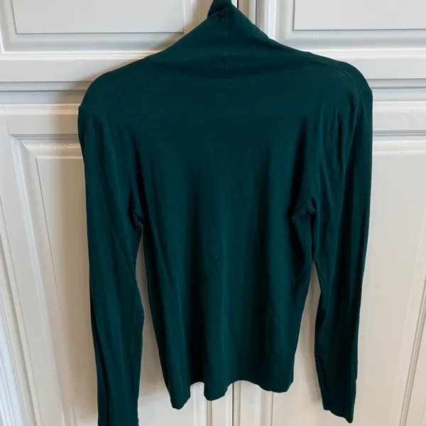 J. Crew Dark Green Turtleneck Top - Image 4