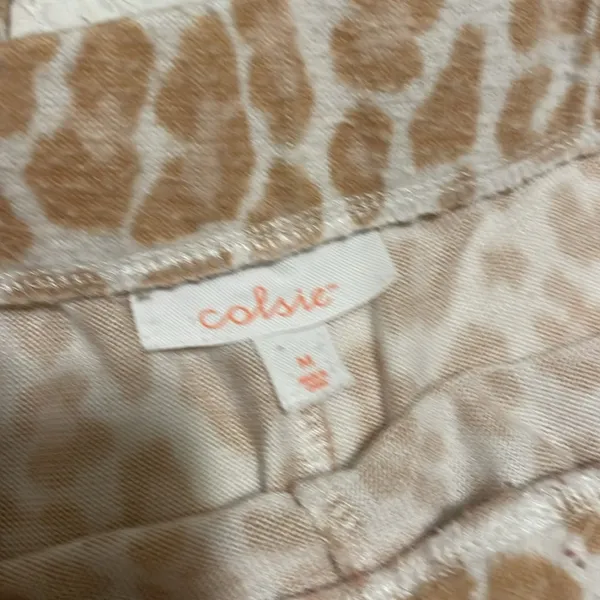 Colsie Tan and Pinkish Animal Print PJ Set - Image 3