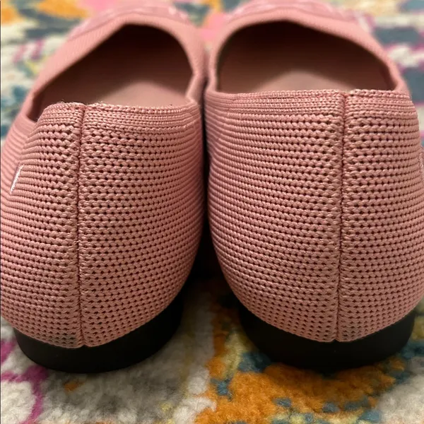 VIVAIA Pointed-Toe Flats Ena 2.0 Pink Embroidered Horsebit Size EU 37, US 6.5 - Image 8