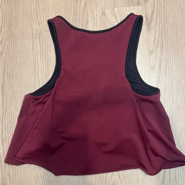 Rebecca Minkoff Tippi Bra Burgundy Crop Top Size‎ XS - Image 5