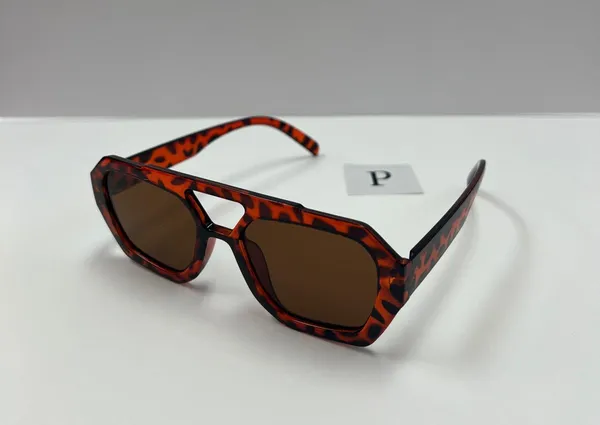 Brown leopard aviator sunglasses/ aviator leopard sunglasses - Image 2