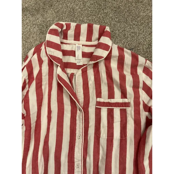 Stars Above Striped Pajama Set Button Front Lounge Sleepwear Women's, sz S - Image 5